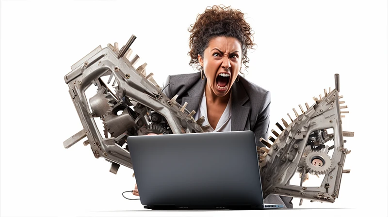 Online website builder frustration